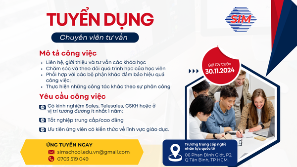 chuyên viên tư vấn tuyển sinh