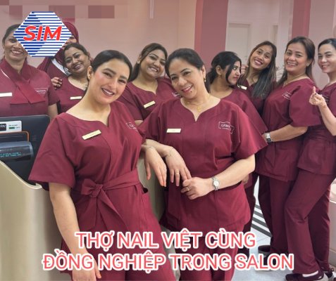 tuyển nail làm việc tại dubai
