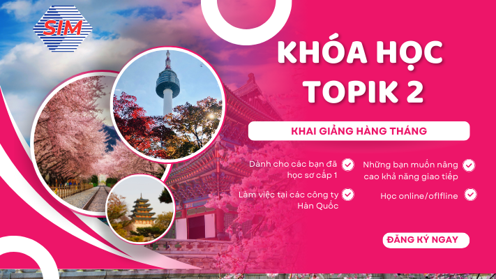 khóa học tiếng hàn topik 2