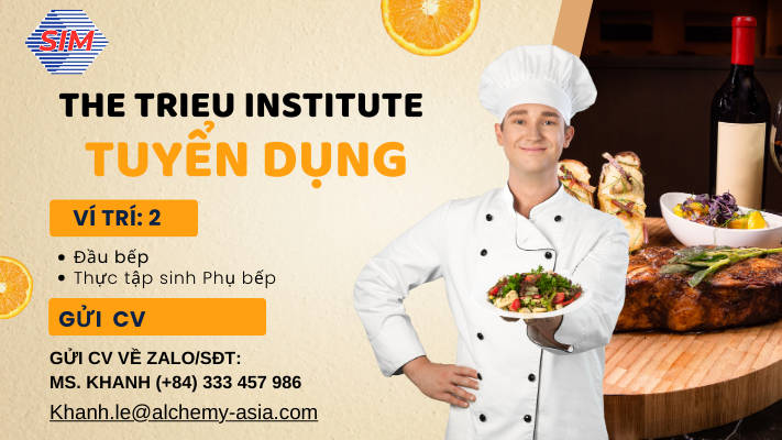Tuyển dụng đầu bếp - thực tập sinh phụ bếp;